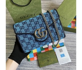 구찌 GUCCI 마몬트 마틀라세 미니 체인백