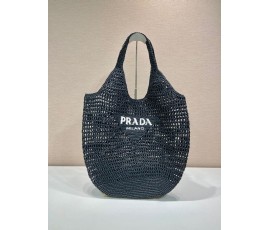 프라다 PRADA 라피아 토트 백