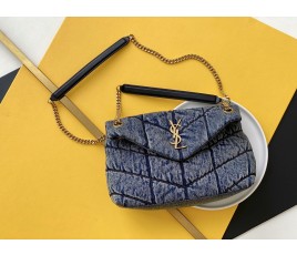 세인트로랑 YSL 루루 데님 숄더백