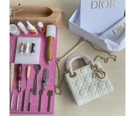 디올 DIOR 레이디 D-조이 토트 백